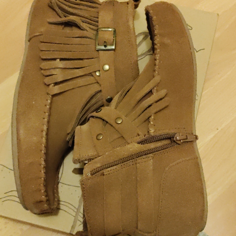 Flat Brown Booties - image 3
